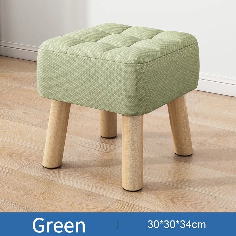 Retro Pastel Coloured Padded Ottoman Stool - The House Of BLOC