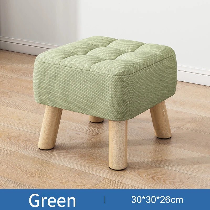 Retro Pastel Coloured Padded Ottoman Stool - The House Of BLOC