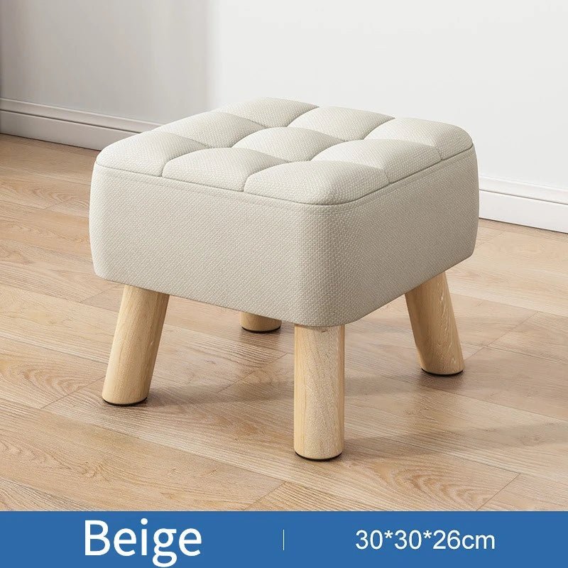 Retro Pastel Coloured Padded Ottoman Stool - The House Of BLOC