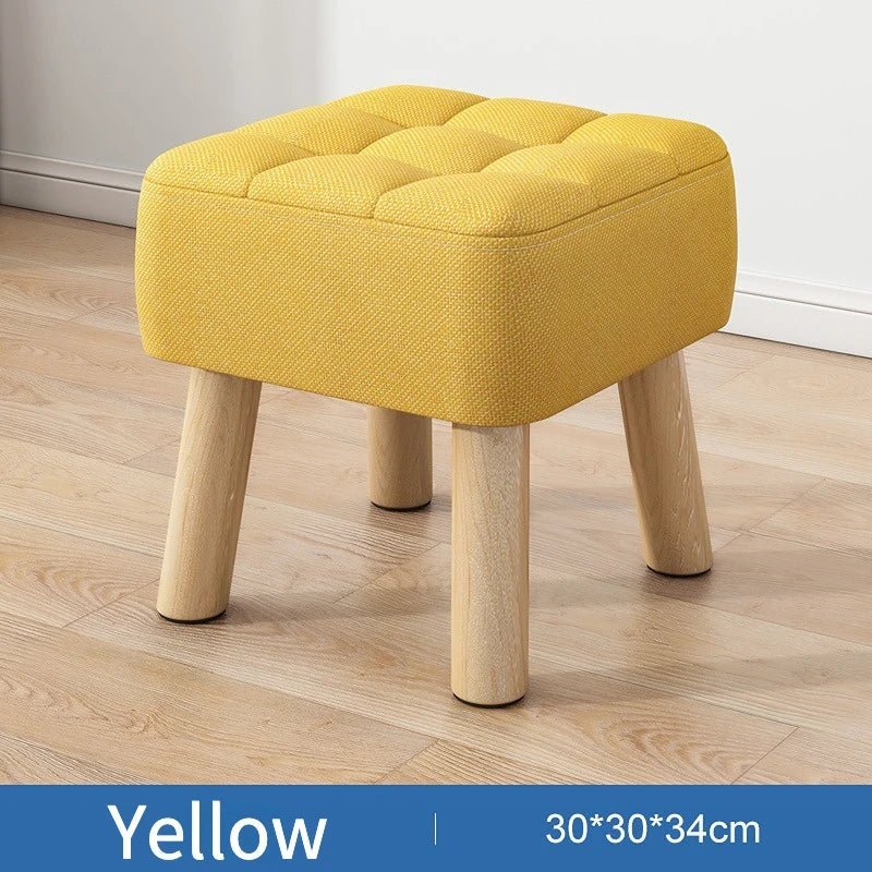 Retro Pastel Coloured Padded Ottoman Stool - The House Of BLOC