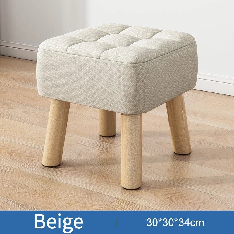 Retro Pastel Coloured Padded Ottoman Stool - The House Of BLOC
