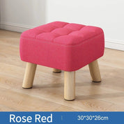 Retro Pastel Coloured Padded Ottoman Stool - The House Of BLOC