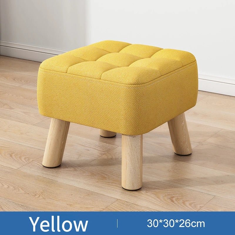 Retro Pastel Coloured Padded Ottoman Stool - The House Of BLOC