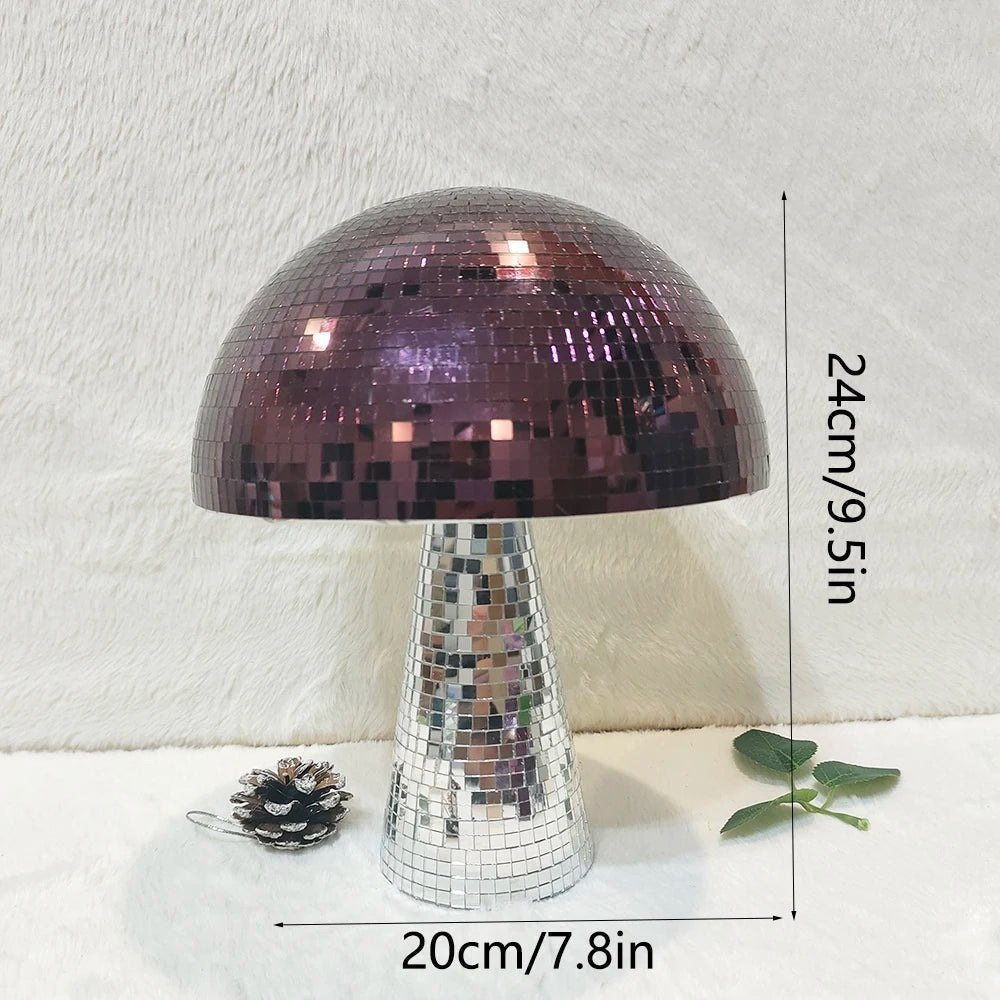 Retro Purple Mushroom Disco Mirror Ball - The House Of BLOC