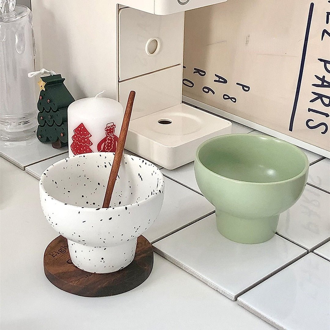 Retro Style 10cm Ceramic Bowl - The House Of BLOC