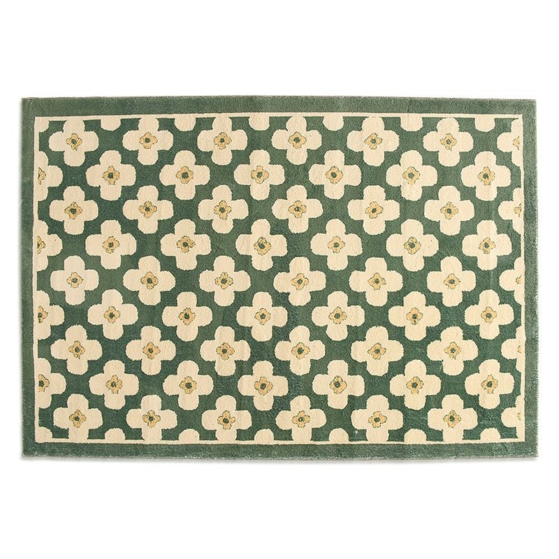 Retro Style Classic Flower Pattern Rug - The House Of BLOC