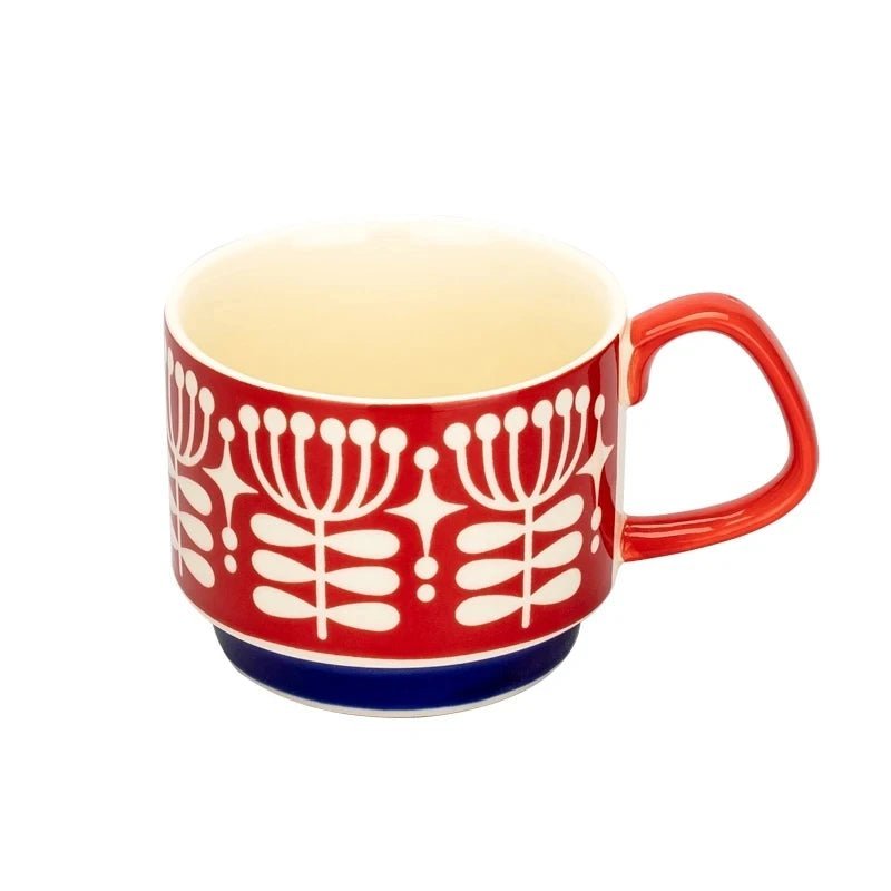 Retro Style Colourful Stackable Coffee Mug - The House Of BLOC