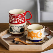 Retro Style Colourful Stackable Coffee Mug - The House Of BLOC