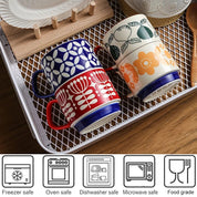 Retro Style Colourful Stackable Coffee Mug - The House Of BLOC
