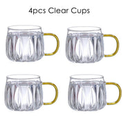 Retro Style Glass Water Jug & Matching Cups Set - The House Of BLOC