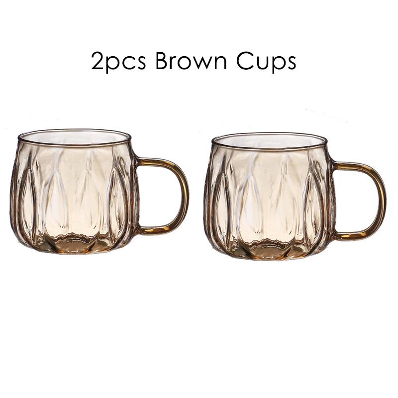 Retro Style Glass Water Jug & Matching Cups Set - The House Of BLOC
