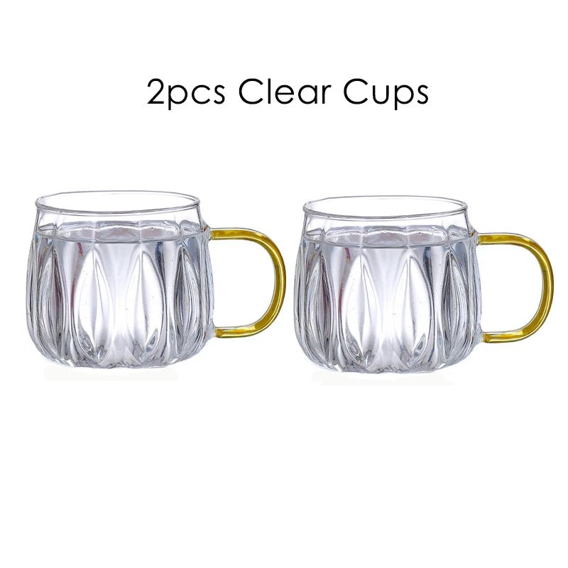 Retro Style Glass Water Jug & Matching Cups Set - The House Of BLOC