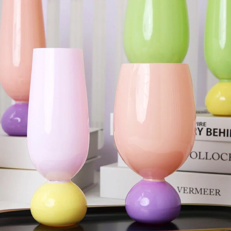 Retro Style Pastel Coloured Tulip Goblet - The House Of BLOC