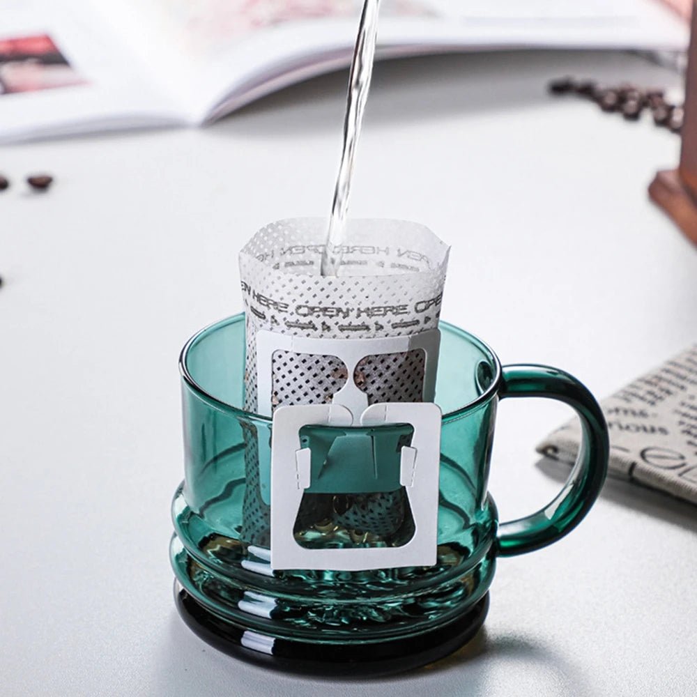 Ribbed Bottom Solid Colour Glass Mug - The House Of BLOC