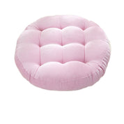 Round Corduroy Solid Tufted Thick Cushion - The House Of BLOC