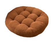 Round Corduroy Solid Tufted Thick Cushion - The House Of BLOC