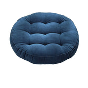 Round Corduroy Solid Tufted Thick Cushion - The House Of BLOC