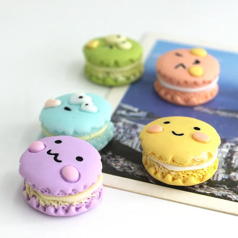 Set of Six Pastel Macaron Shaped Fridge Magnets - The House Of BLOC