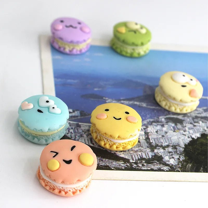 Set of Six Pastel Macaron Shaped Fridge Magnets - The House Of BLOC