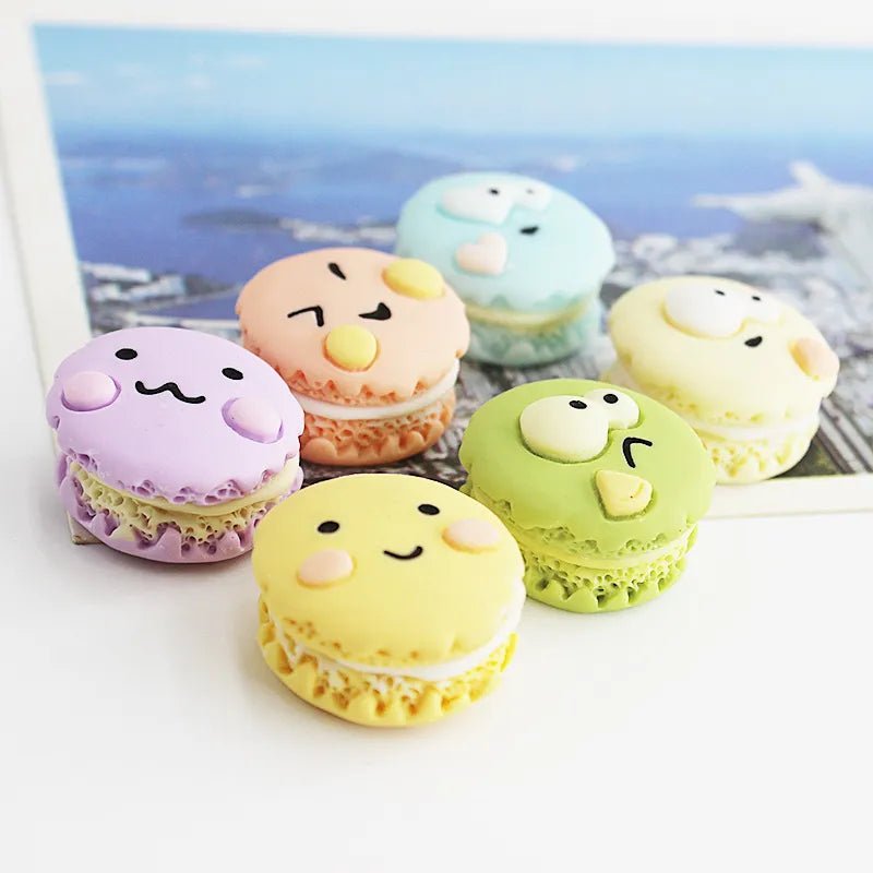 Set of Six Pastel Macaron Shaped Fridge Magnets - The House Of BLOC