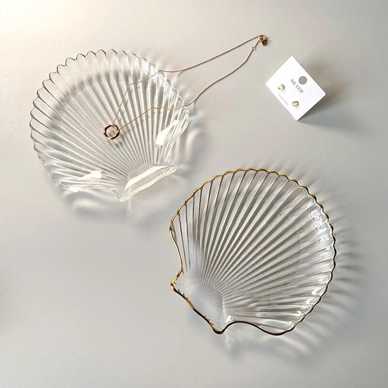 Shell Shaped White Ceramic Jewellery Tray - The House Of BLOC