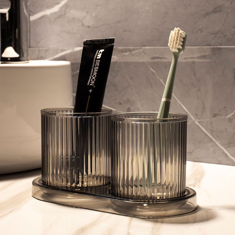 Simple Bathroom Toothbrush Mug & Tray - The House Of BLOC