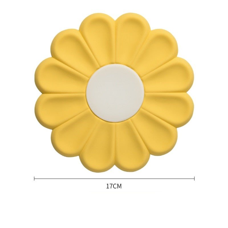 Simple Daisy Flower Pastel Insulated Coaster - The House Of BLOC