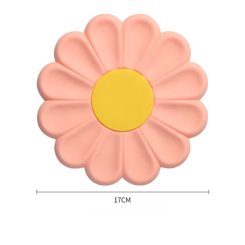 Simple Daisy Flower Pastel Insulated Coaster - The House Of BLOC