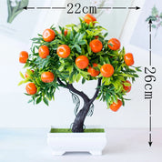 Small Artificial Potted Bonsai Fruit Tree - The House Of BLOC