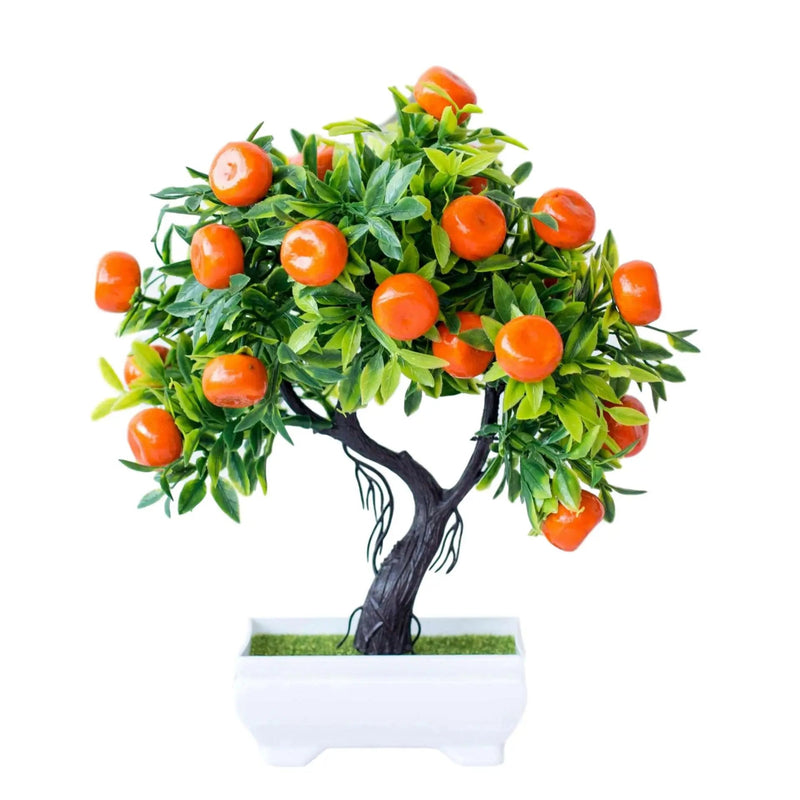 Small Artificial Potted Bonsai Fruit Tree - The House Of BLOC