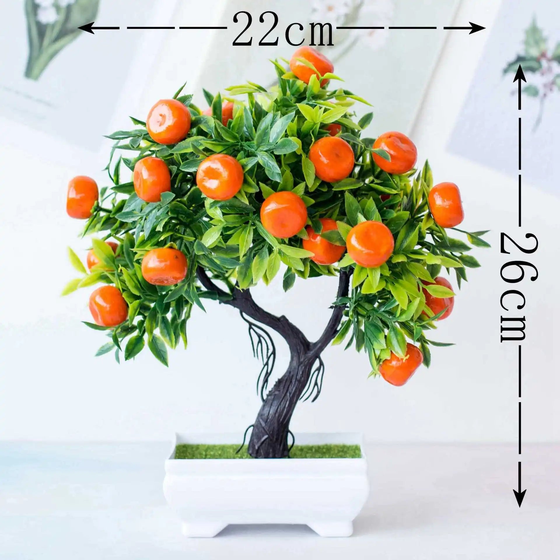 Small Artificial Potted Bonsai Fruit Tree - The House Of BLOC