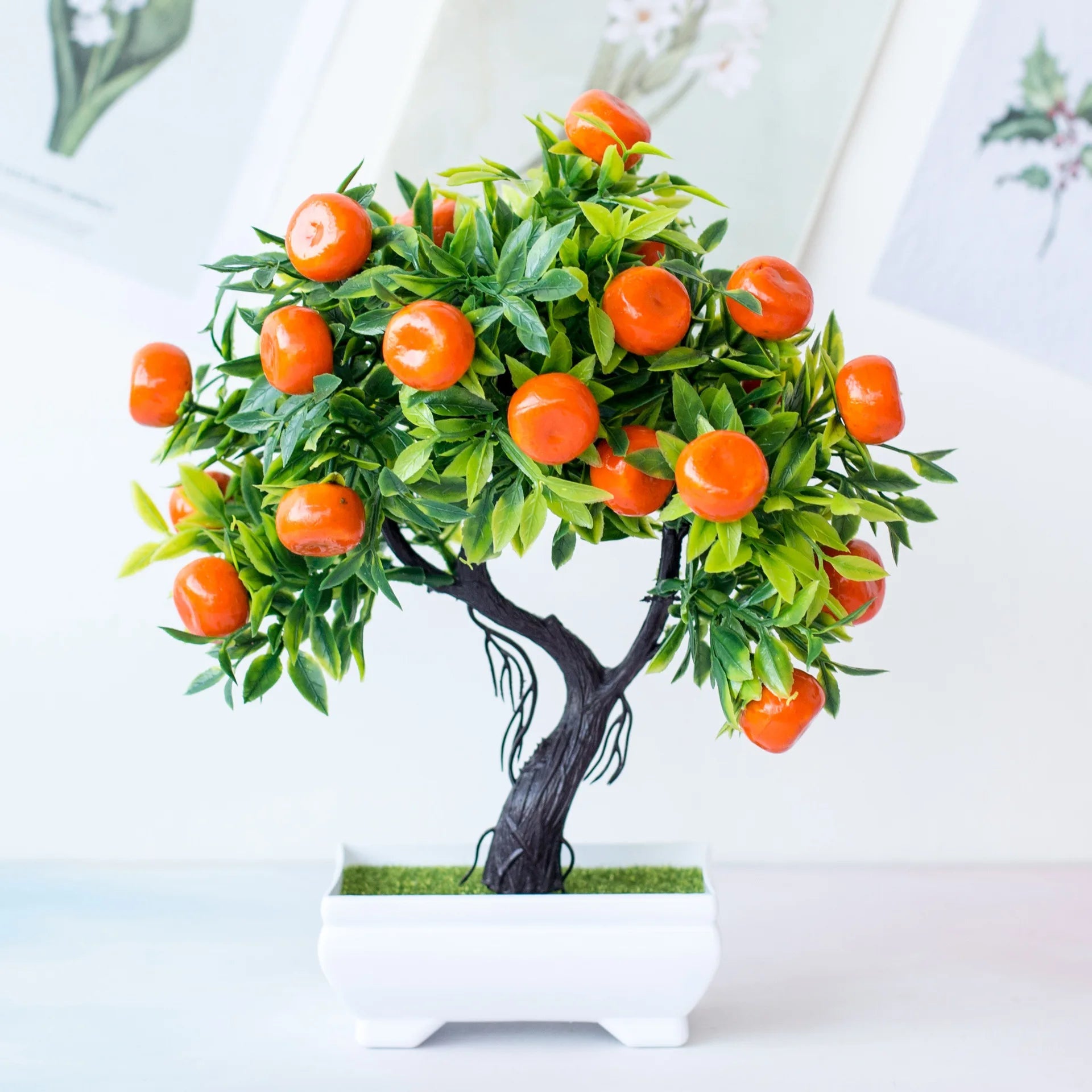 Small Artificial Potted Bonsai Fruit Tree - The House Of BLOC