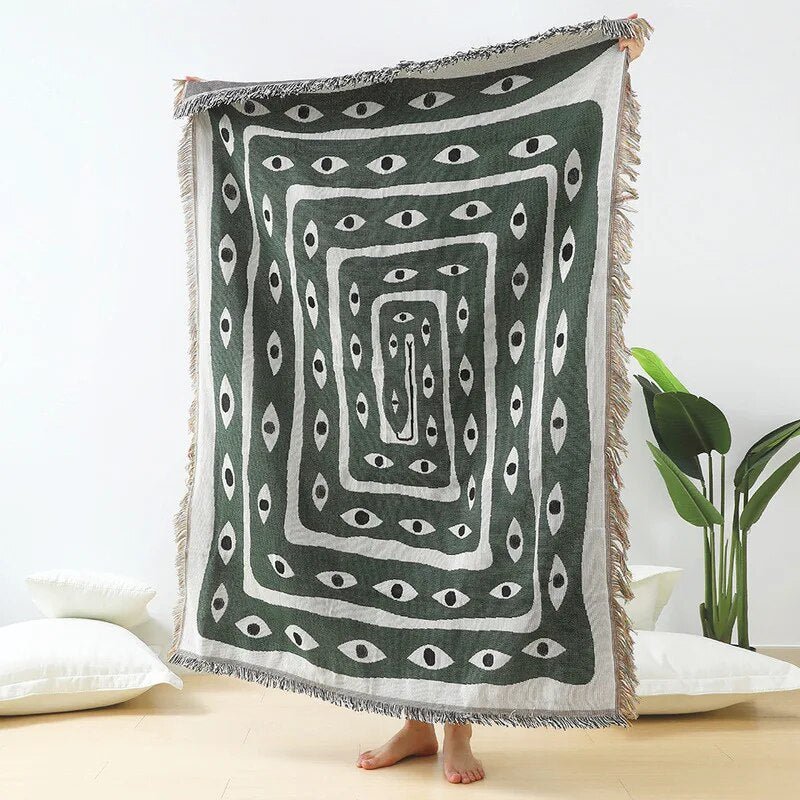 'Snake Eye' Design Sofa Blanket - The House Of BLOC