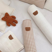 Soft Embroidered Teddy Bear Pillow - The House Of BLOC
