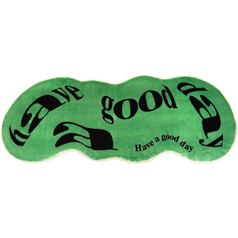 Soft Fur “have a good day” Floor Rugs - The House Of BLOC