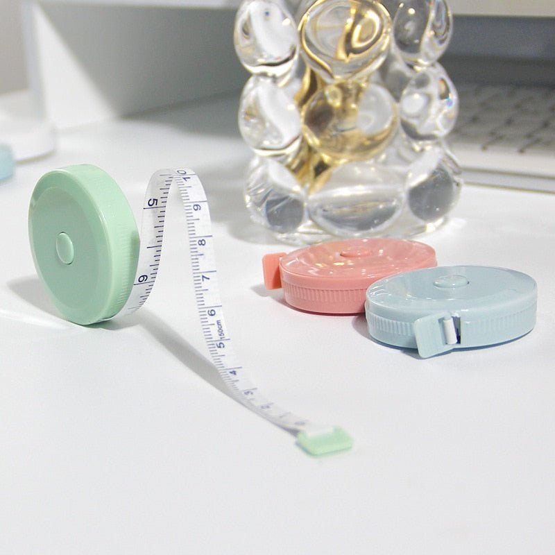 Soft Pastel Coloured Double Scale Tape Measure - The House Of BLOC