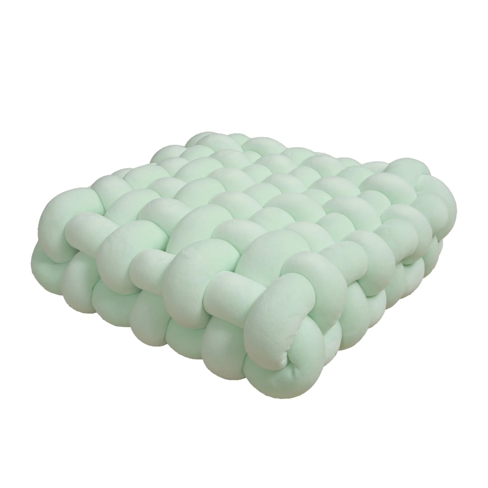 Soft Plush Crocheted Knot Sofa Cushion - The House Of BLOC