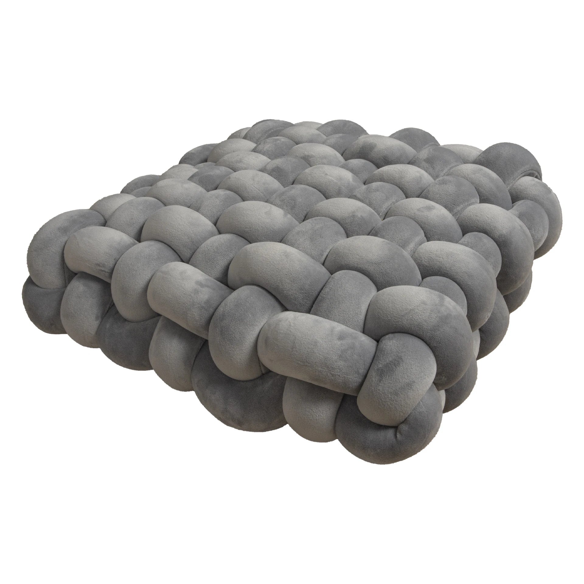 Soft Plush Crocheted Knot Sofa Cushion - The House Of BLOC