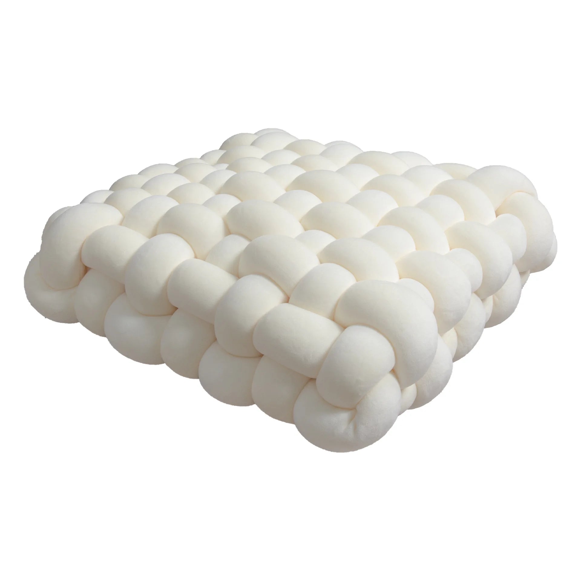 Soft Plush Crocheted Knot Sofa Cushion - The House Of BLOC