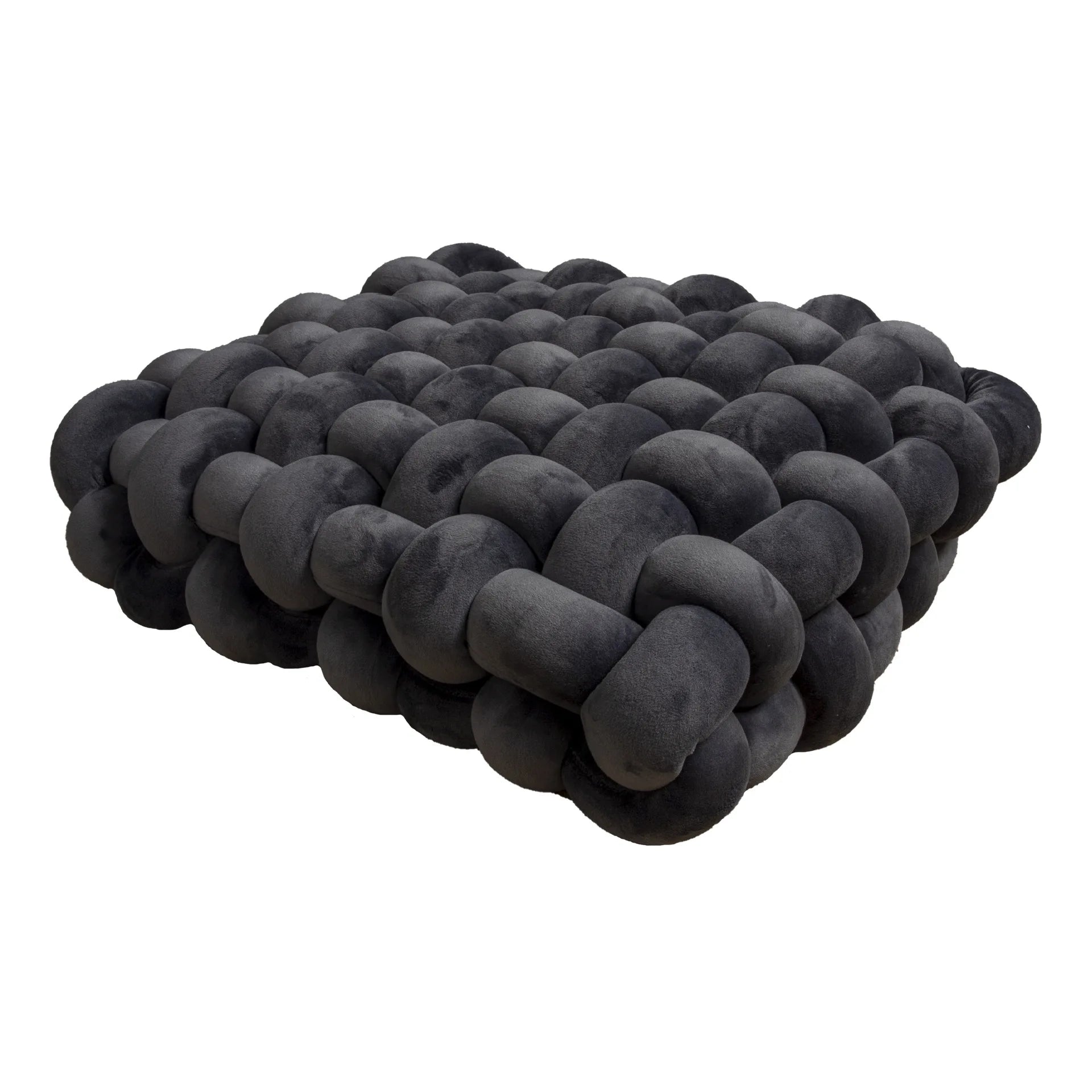 Soft Plush Crocheted Knot Sofa Cushion - The House Of BLOC