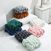 Soft Plush Square Knot Cushion - The House Of BLOC