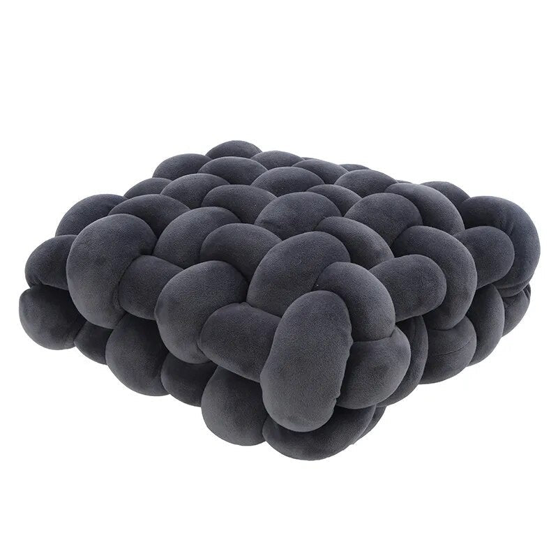 Soft Plush Square Knot Cushion - The House Of BLOC