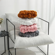 Soft Plush Square Knot Cushion - The House Of BLOC
