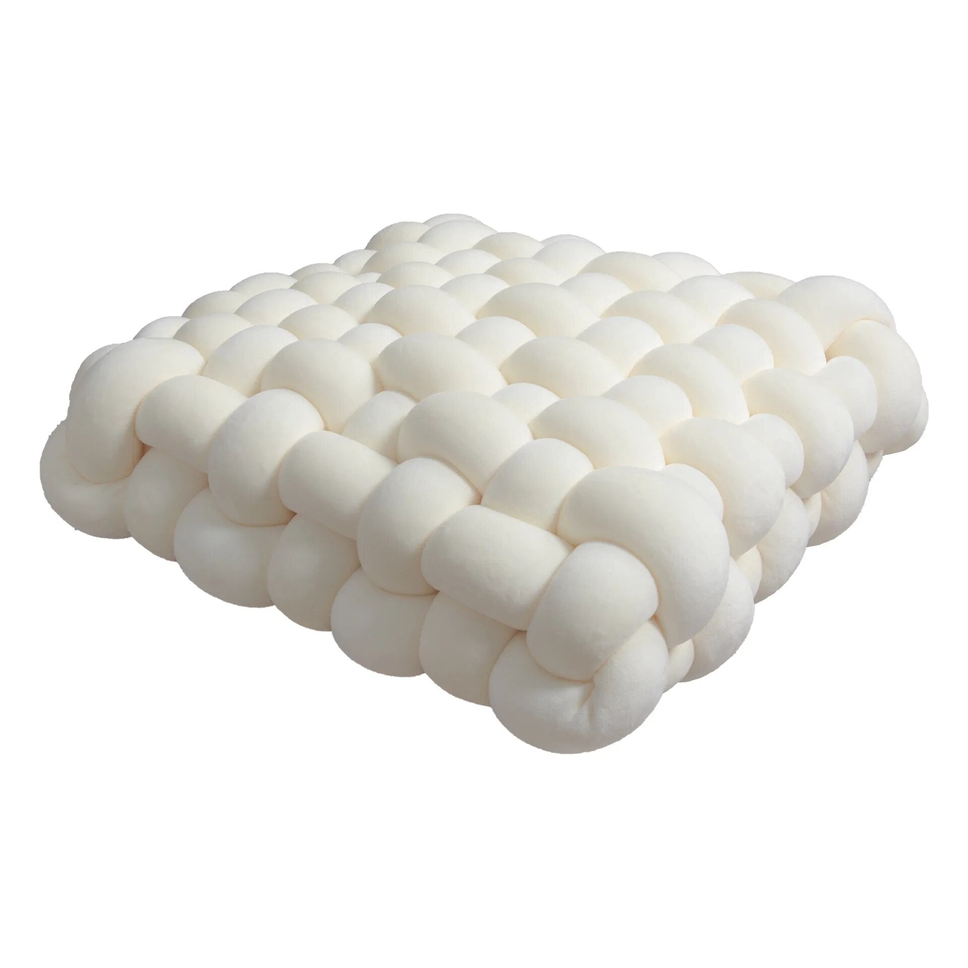 Soft Plush Square Knot Cushion - The House Of BLOC