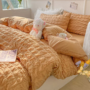 Solid Colour Seersucker Single Bedding Set - The House Of BLOC