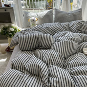 Solid Colour Seersucker Single Bedding Set - The House Of BLOC