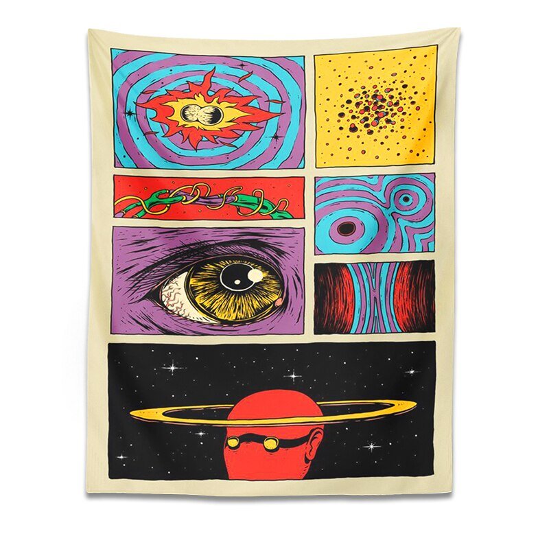 Starry Sky Psychedelic Tapestry Wall Hanging - The House Of BLOC