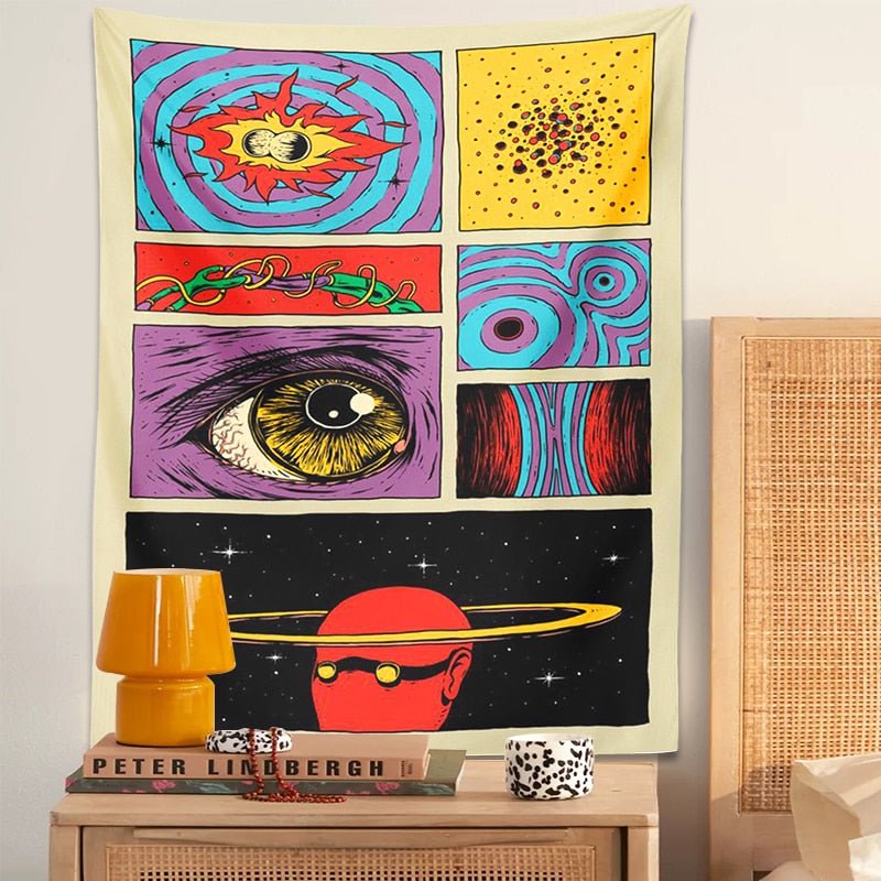 Starry Sky Psychedelic Tapestry Wall Hanging - The House Of BLOC