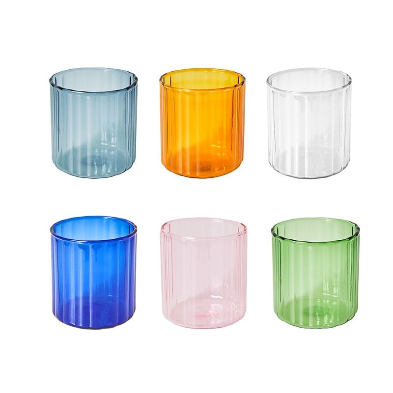 Striped Glass Cups - The House Of BLOC