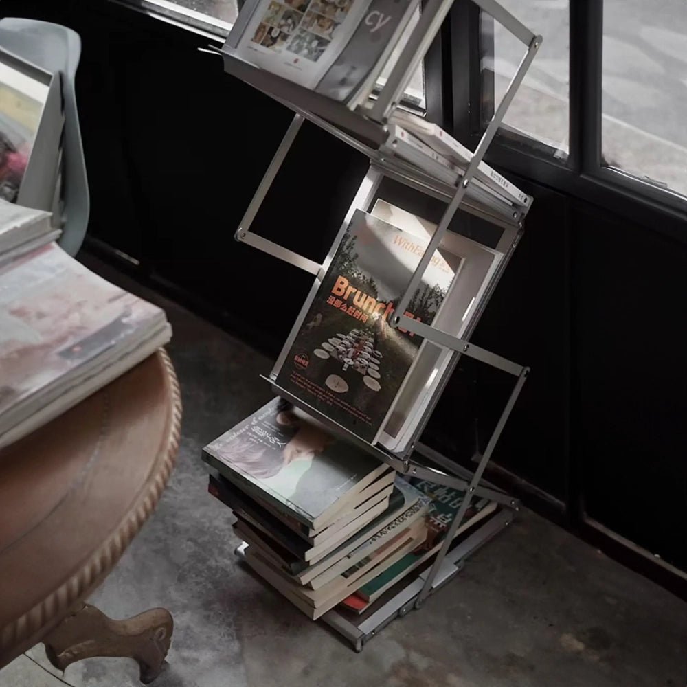 Sturdy Foldable Aluminium Book Shelf - The House Of BLOC